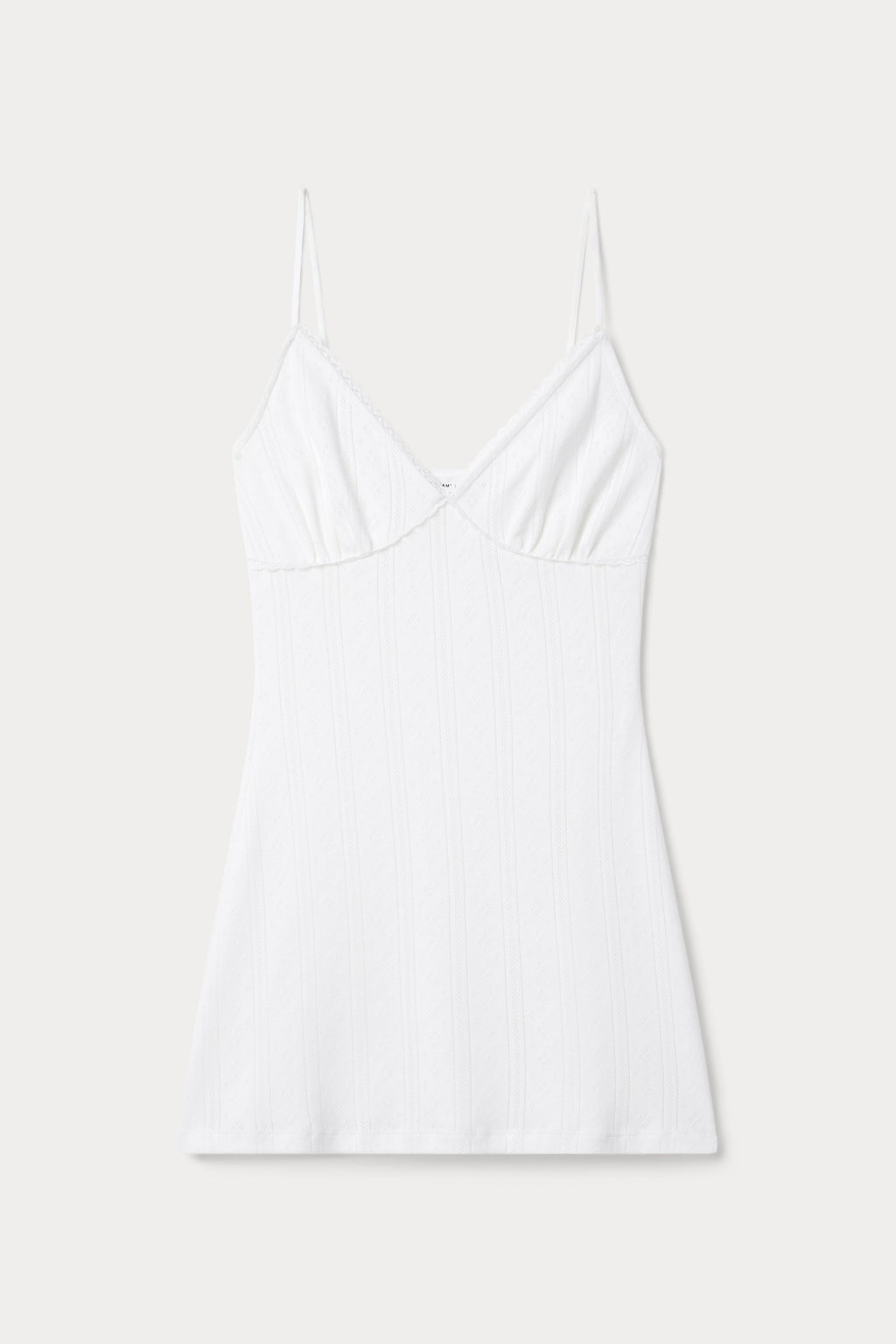 Premium THE POINTELLE MINI DRESS WHITE001