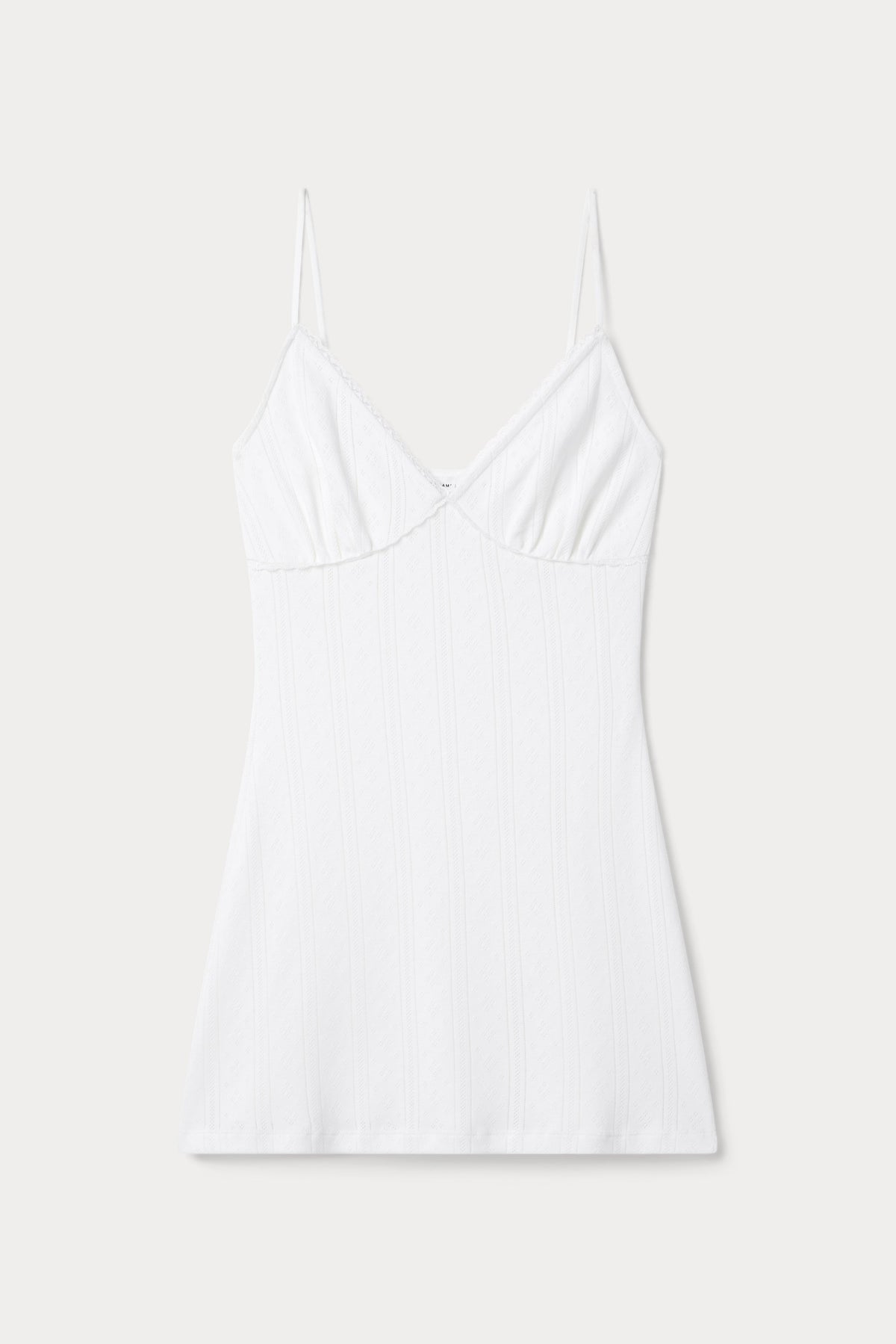 Premium THE POINTELLE MINI DRESS WHITE001