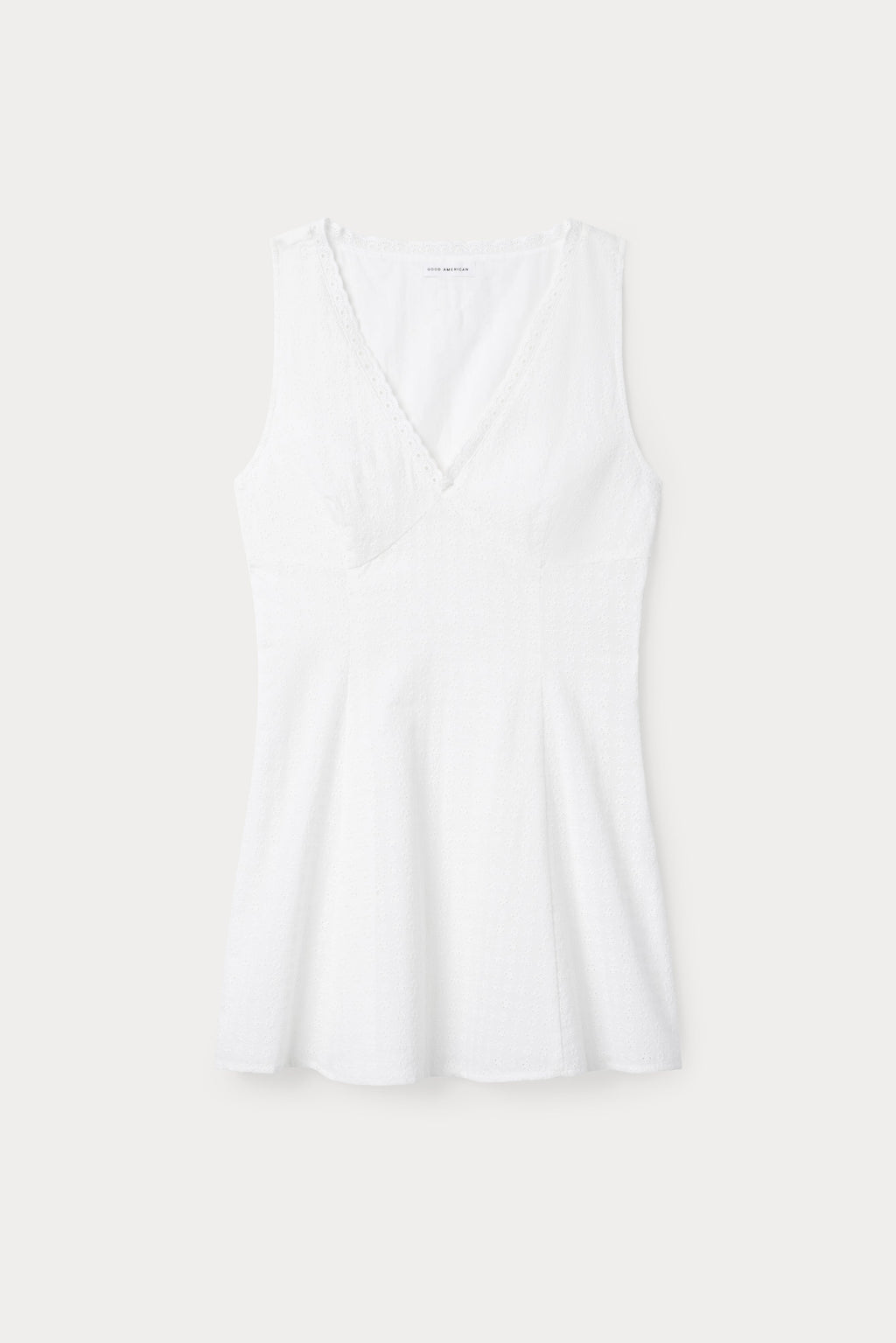 Premium THE EYELET MINI DRESS WHITE001