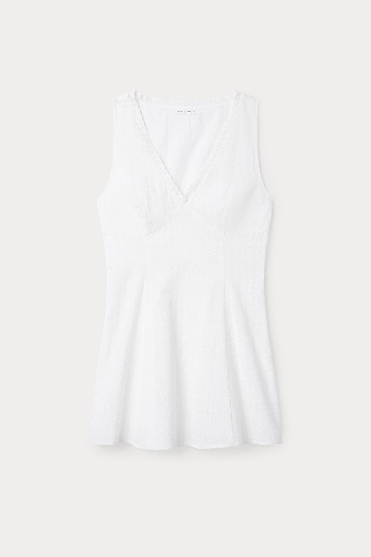 Premium THE EYELET MINI DRESS WHITE001
