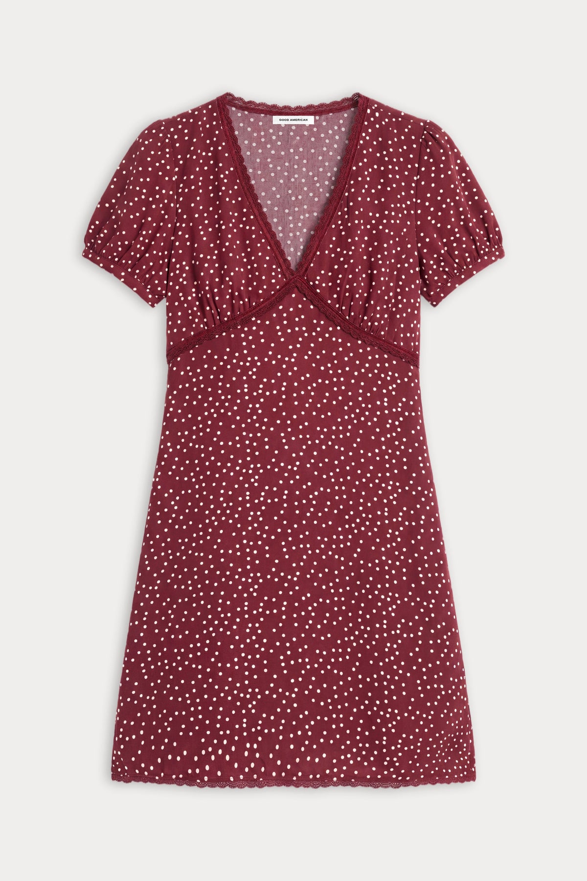 Premium THE WOVEN V NECK DRESS BERRY NOIR PRINT