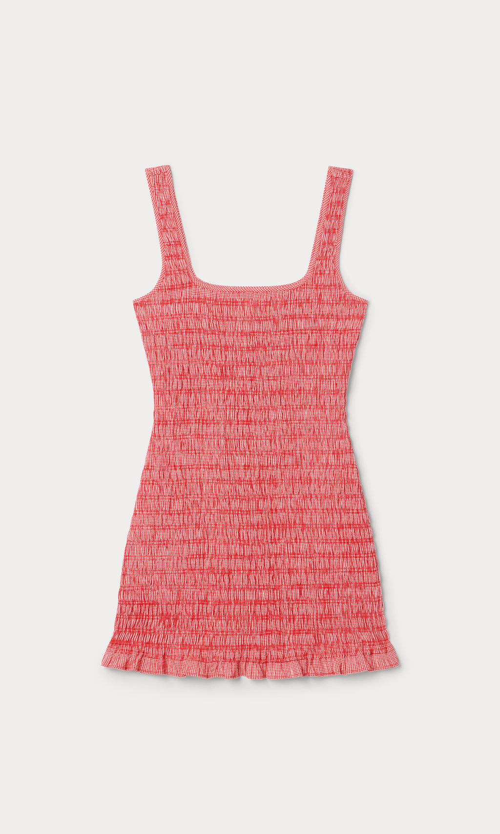 Premium THE GARDEN DRESS CHECKERED RED