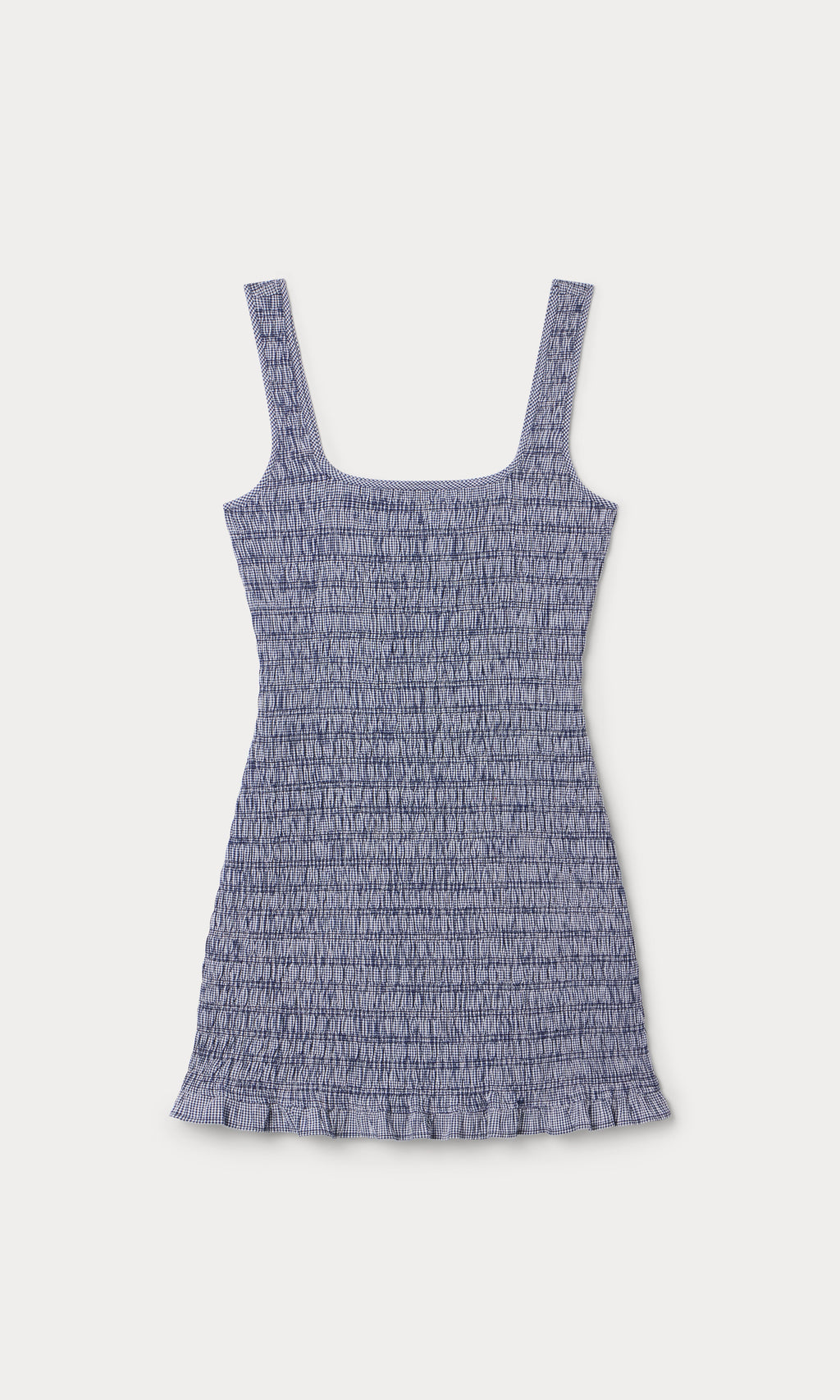 Premium THE GARDEN DRESS SHORE BLUE PLAID