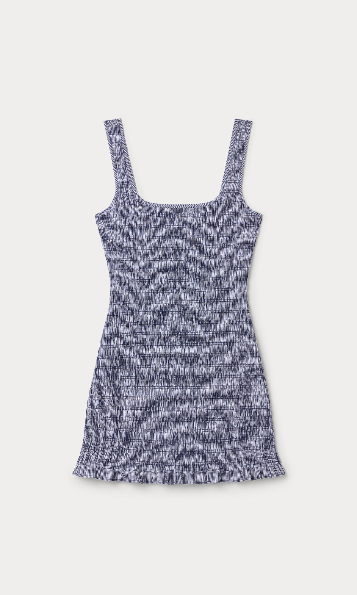 Premium THE GARDEN DRESS SHORE BLUE PLAID