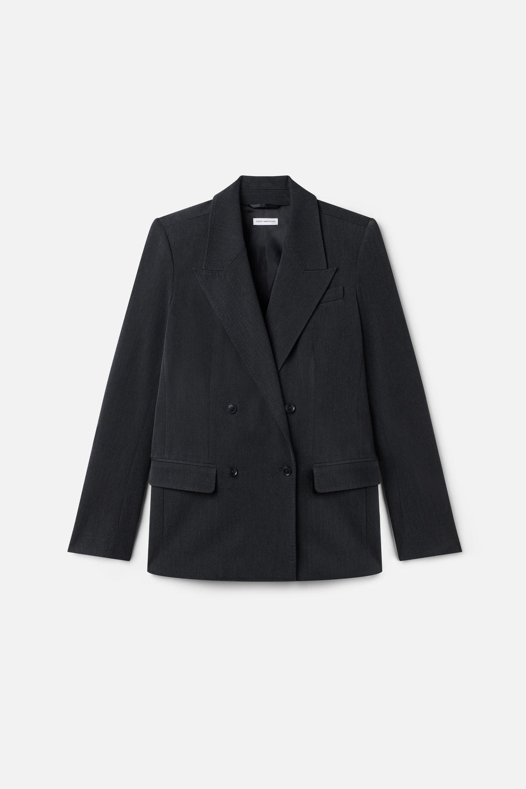 Premium ESSENTIAL SUITING OVERSIZED DOUBLE BREASTED BLAZER DARK HEATHER GRAY
