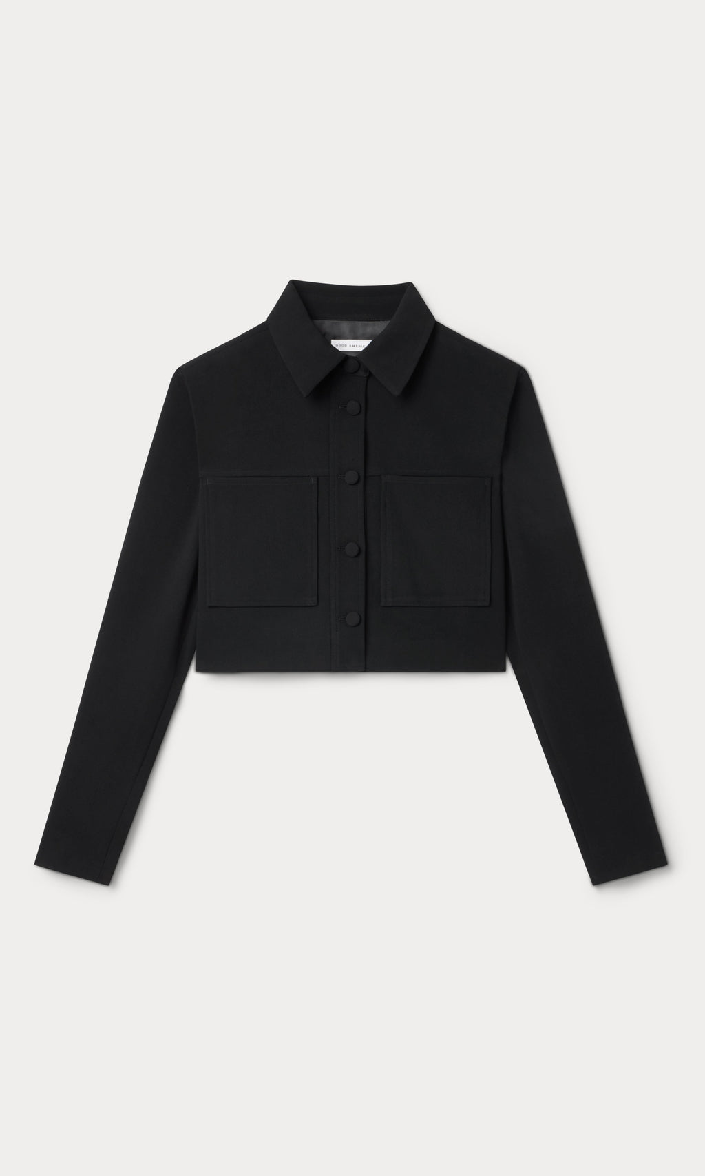 Premium LUXE SUITING CROPPED JACKET BLACK001