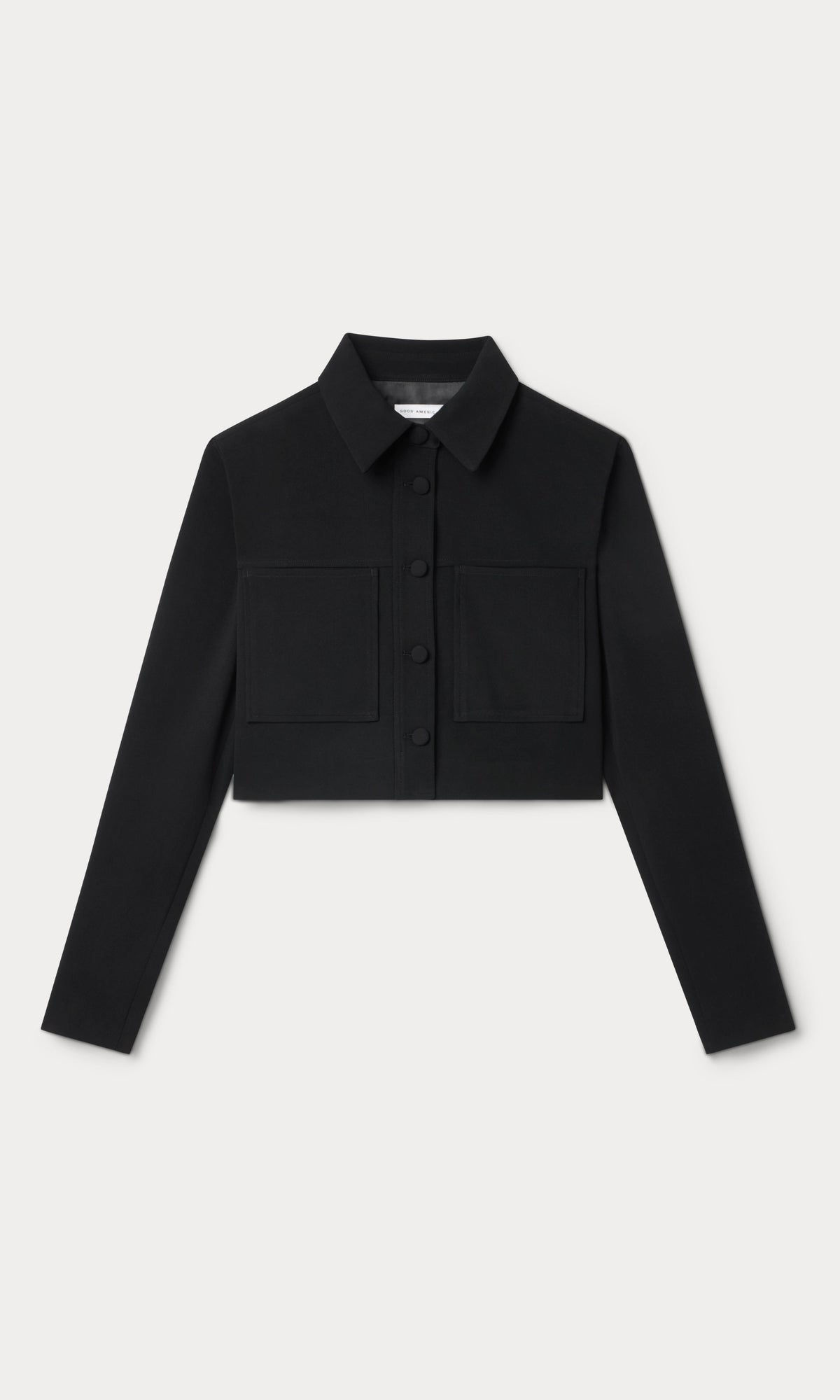 Premium LUXE SUITING CROPPED JACKET BLACK001