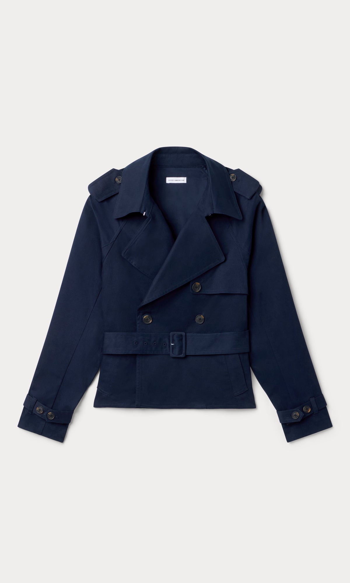 Premium THE CROPPED TRENCH JACKET NEW NAVY002