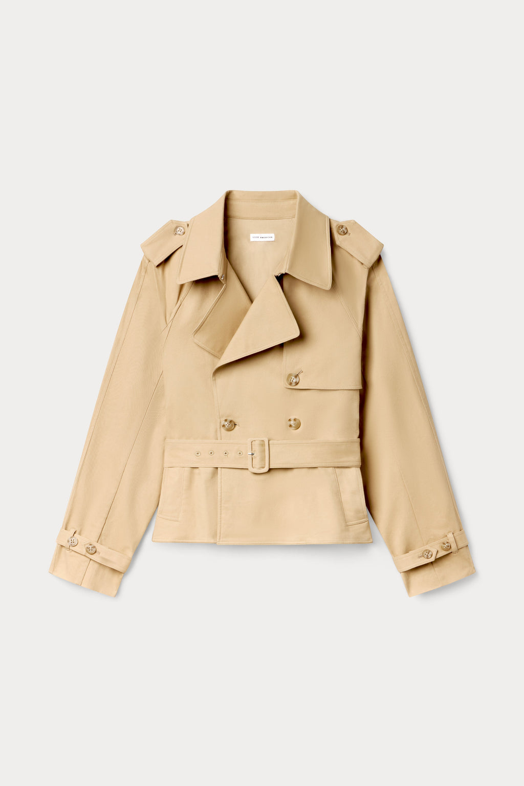 Premium THE CROPPED TRENCH JACKET SANDY FAWN