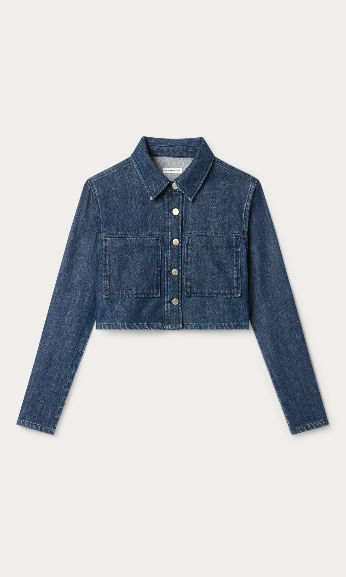 Premium DENIM CROPPED JACKET INDIGO1187