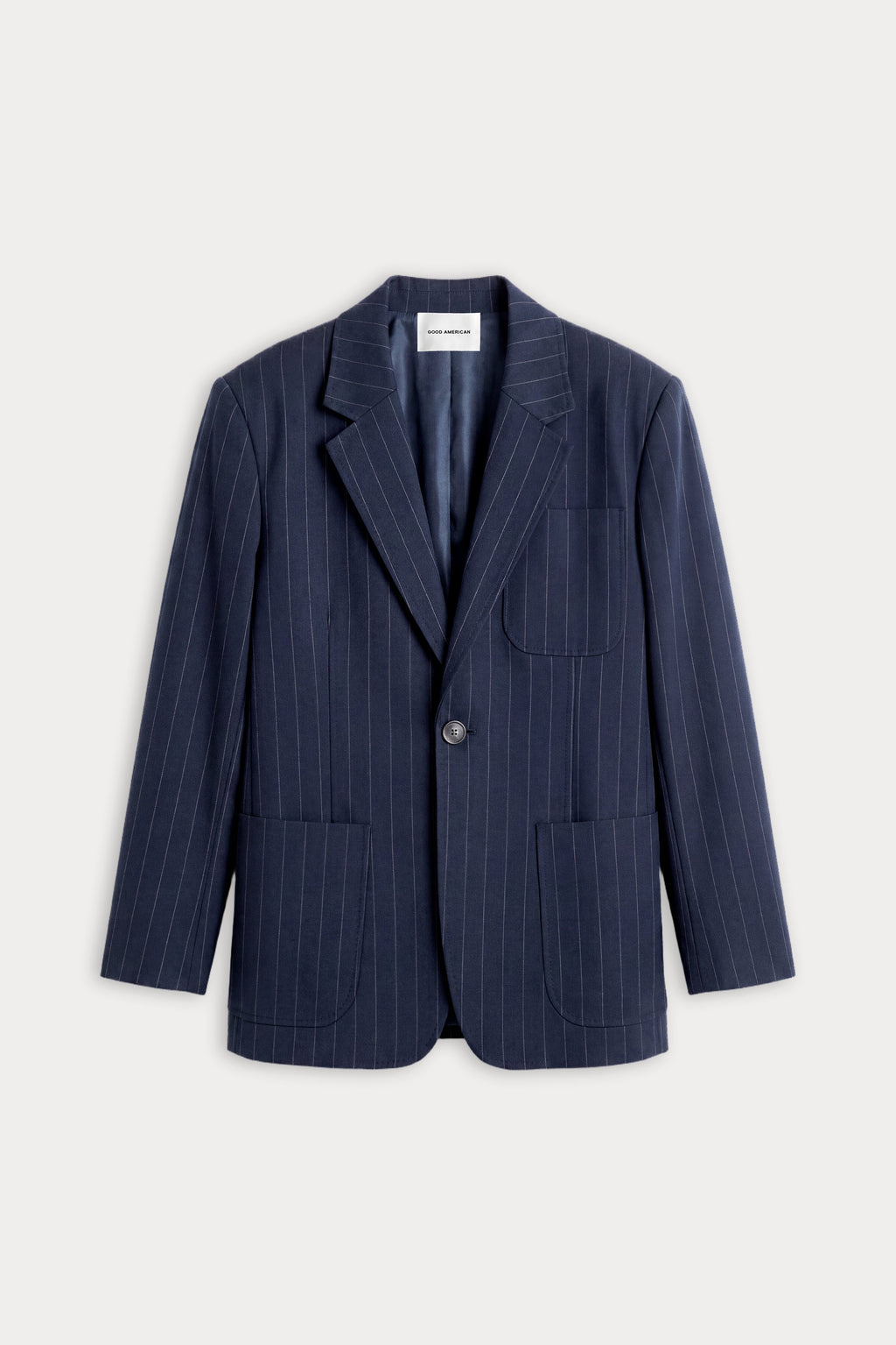 Premium THE OVERSIZED BLAZER NAVY PINSTRIPE