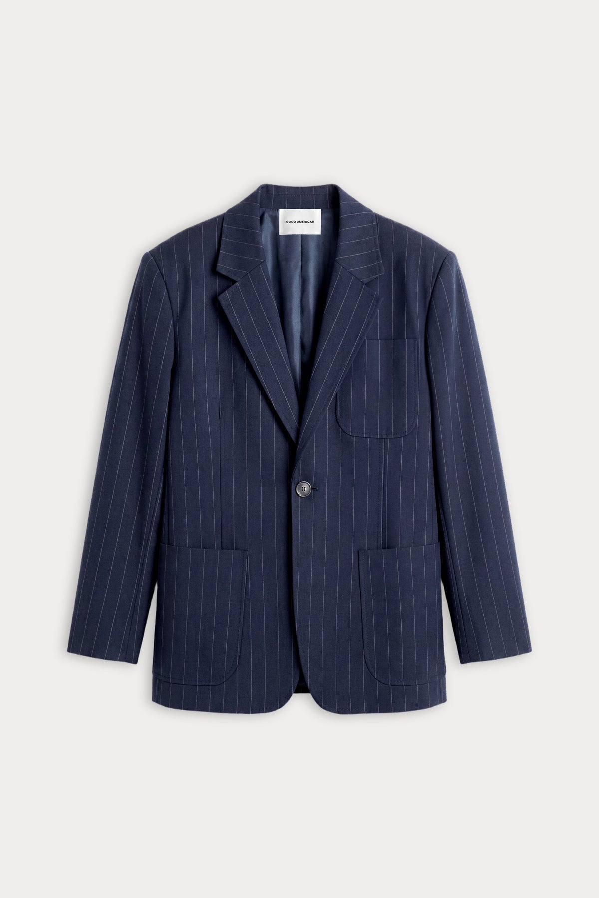 Premium THE OVERSIZED BLAZER NAVY PINSTRIPE