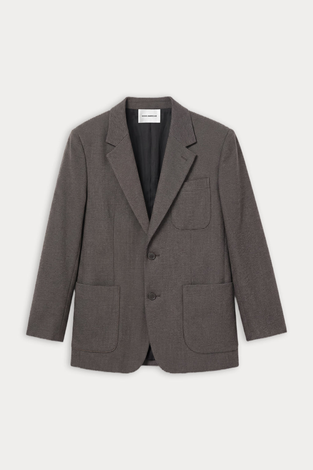 Premium THE OVERSIZED BLAZER CHARCOAL MINI HOUNDSTOOTH