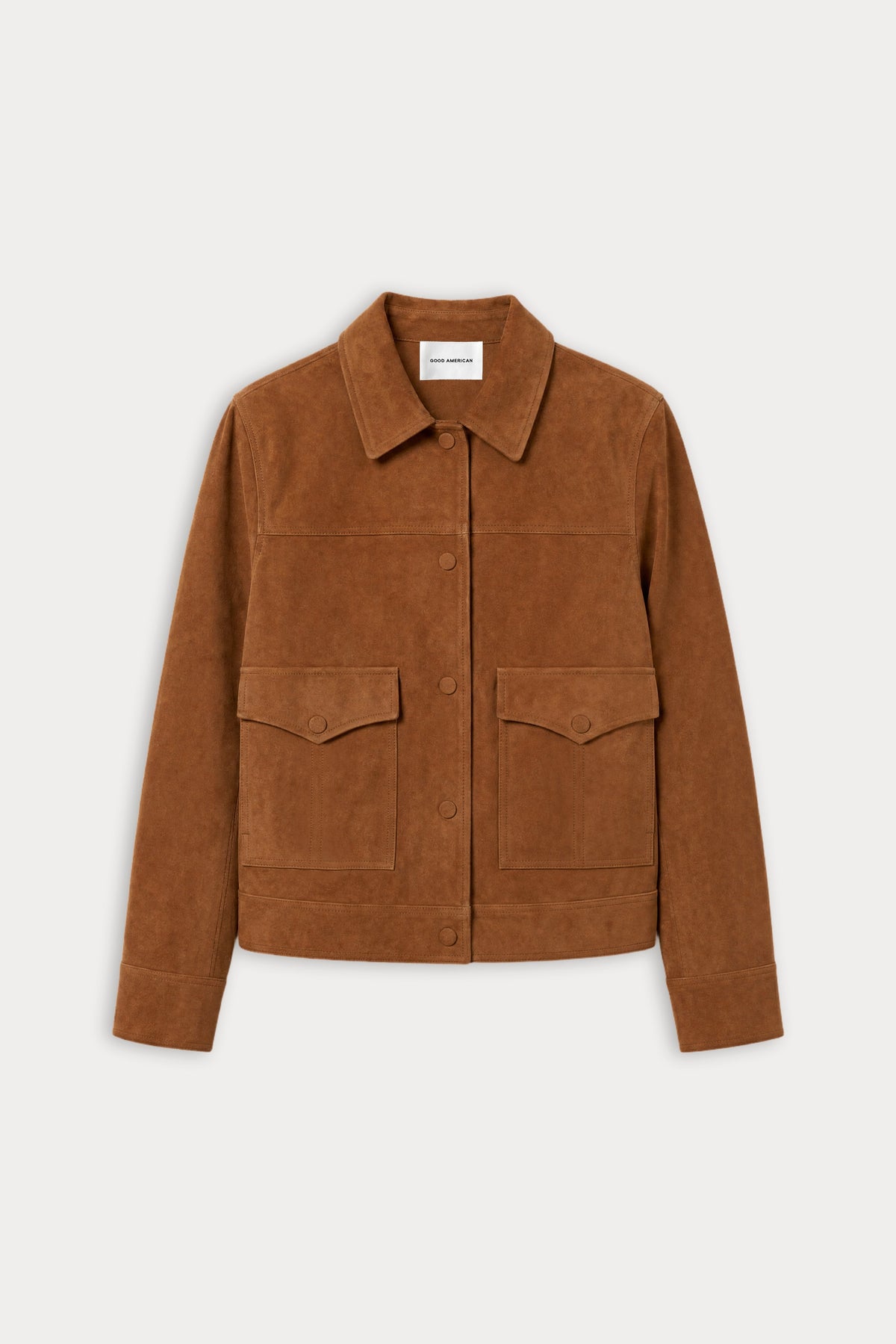 Premium THE SUEDE BOXY JACKET CAFE CLAY