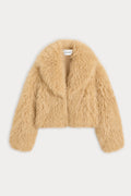 Premium THE FAUX FUR COAT SAND