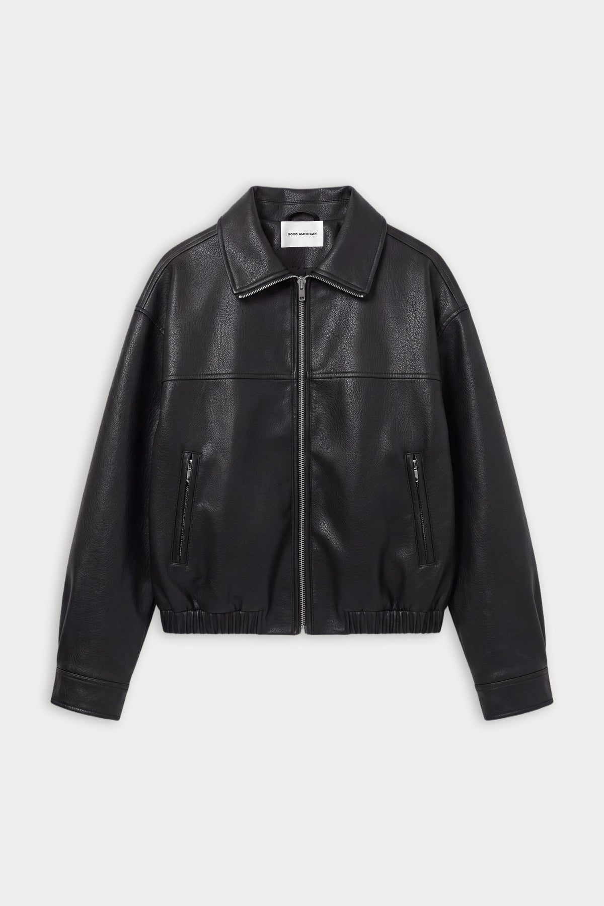 Premium THE BETTER THAN LEATHER FUNNEL JACKET BLACK001