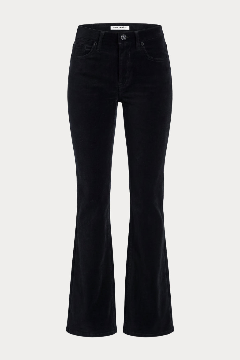 Premium VELVET GOOD LEGS FLARE PANT BLACK
