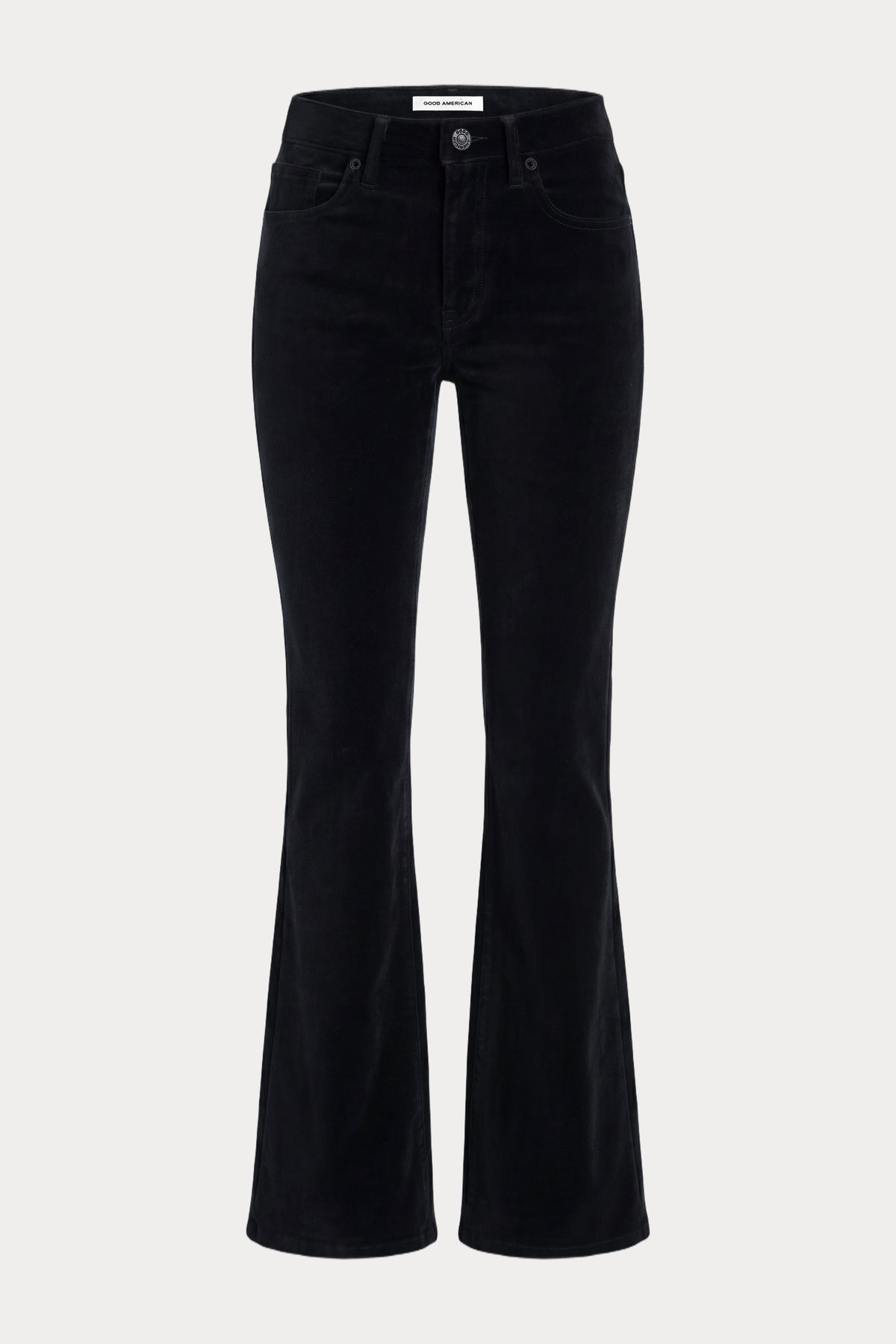 Premium VELVET GOOD LEGS FLARE PANT BLACK