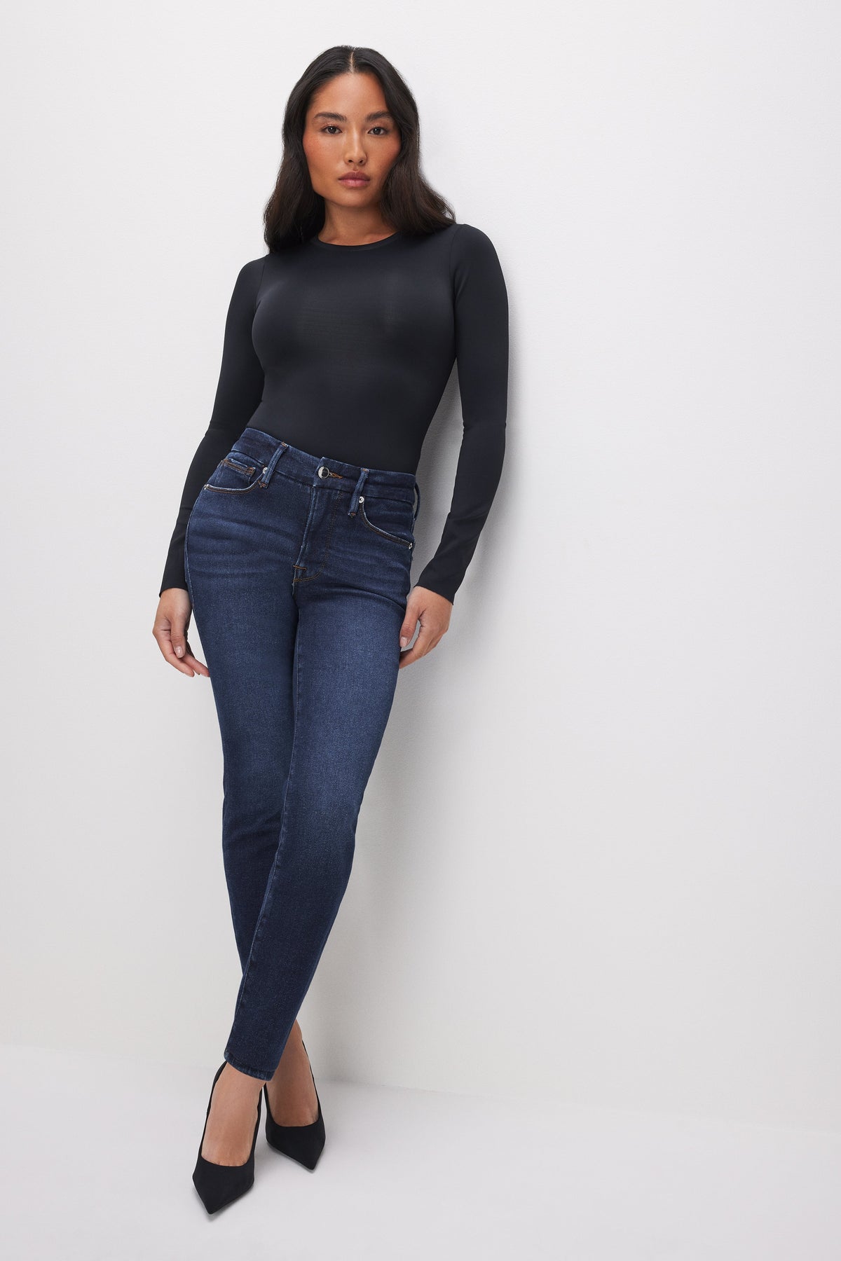 Premium GOOD PETITE SKINNY JEANS BLUE866