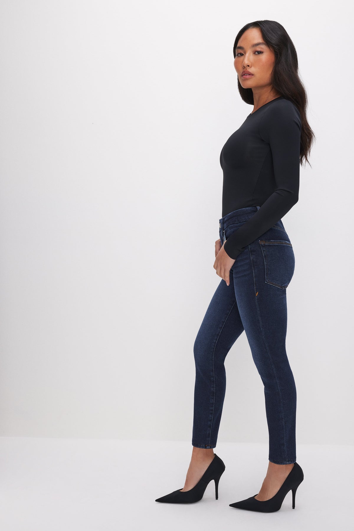 Premium GOOD PETITE SKINNY JEANS BLUE866