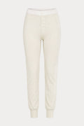 Premium THE FRENCH TERRY BUTTON FRONT LEGGING OATMEAL HEATHER
