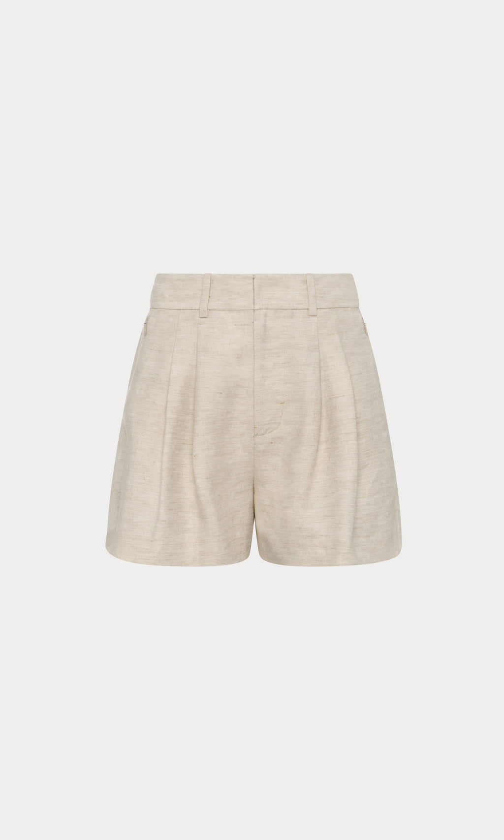 Premium LINEN TROUSER SHORTS OAT