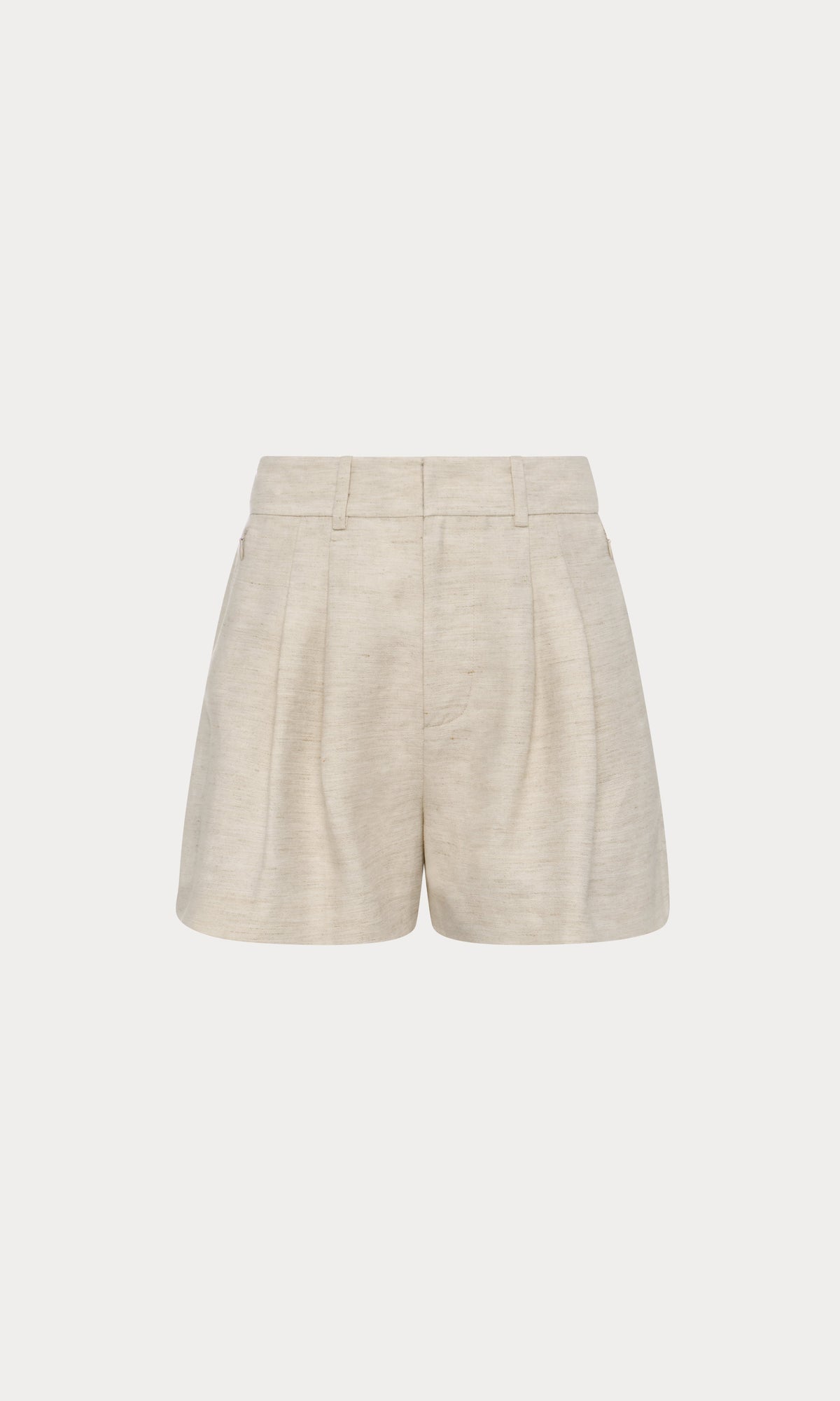 Premium LINEN TROUSER SHORTS OAT