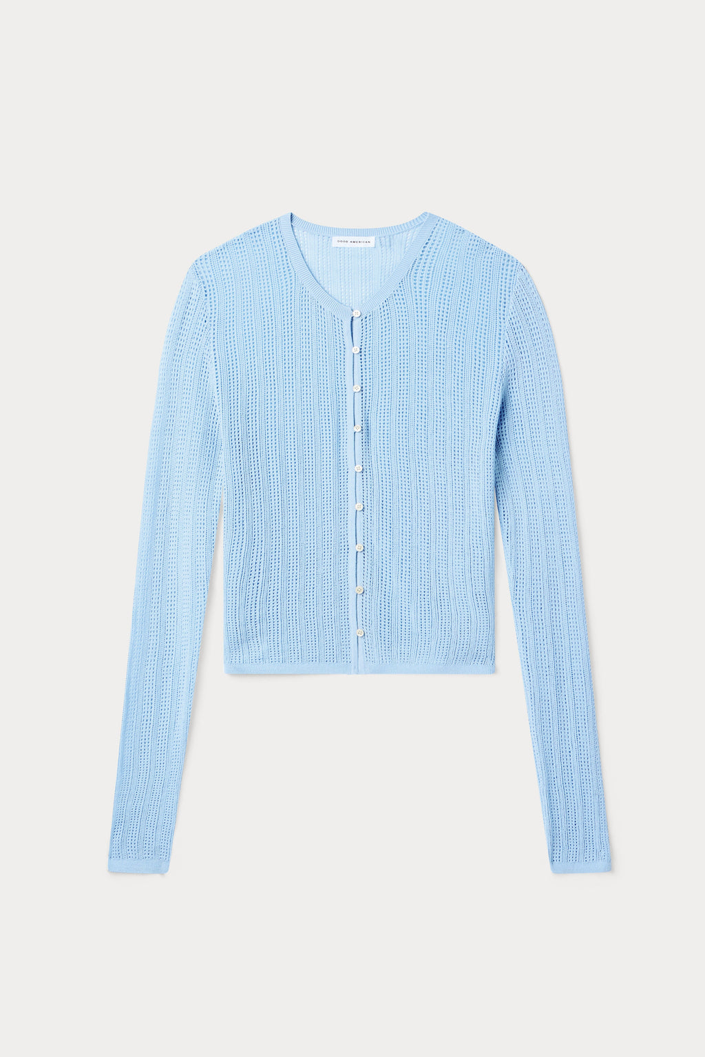 Premium THE OPEN KNIT CARDIGAN MORNING SKY