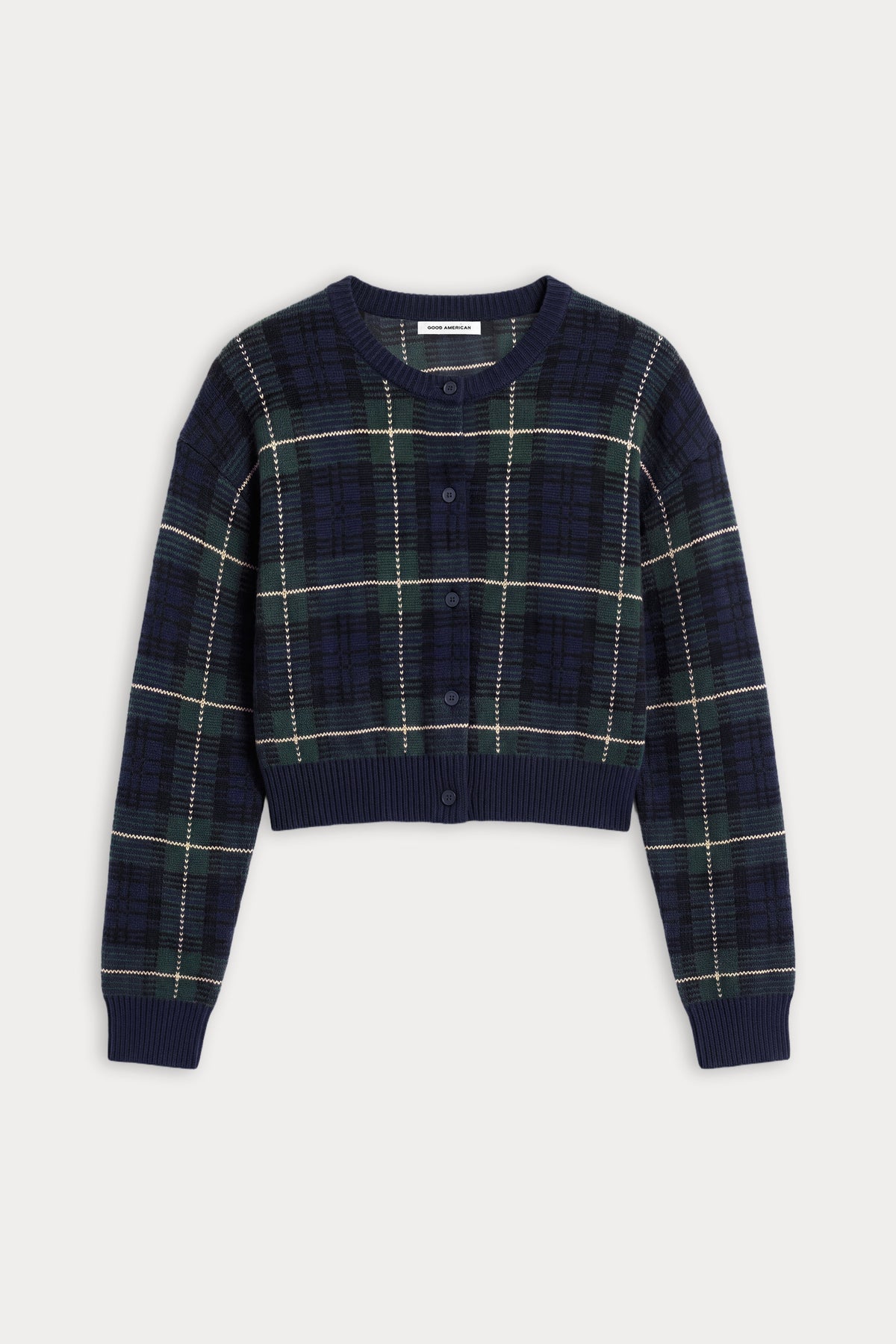 Premium THE JACQUARD CARDIGAN FOREST PLAID