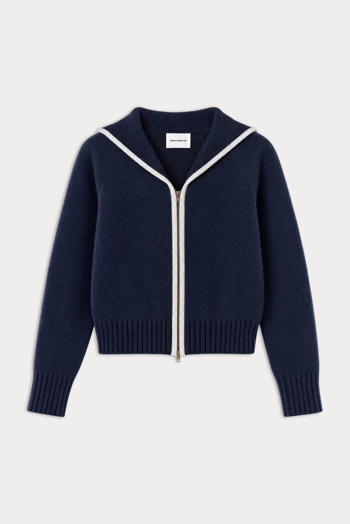 Premium THE KNIT SAILOR ZIP UP NEW NAVY002