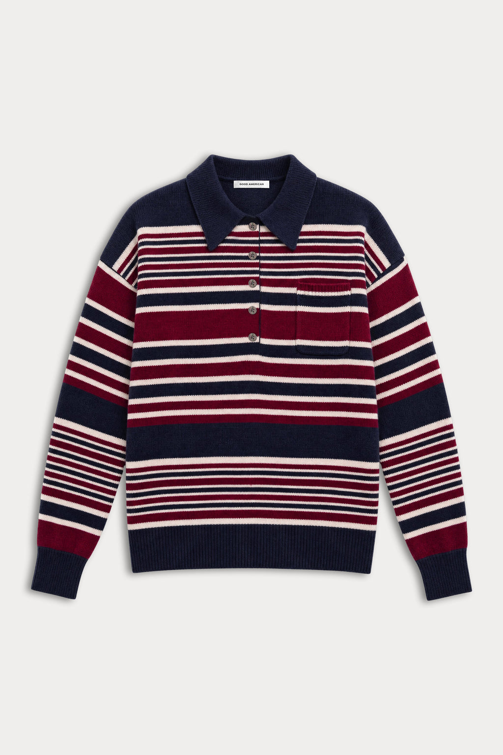 Premium THE OVERSIZED RUGBY SWEATER MULTI STRIPE