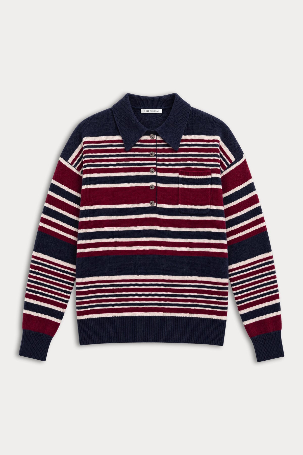 Premium THE OVERSIZED RUGBY SWEATER MULTI STRIPE