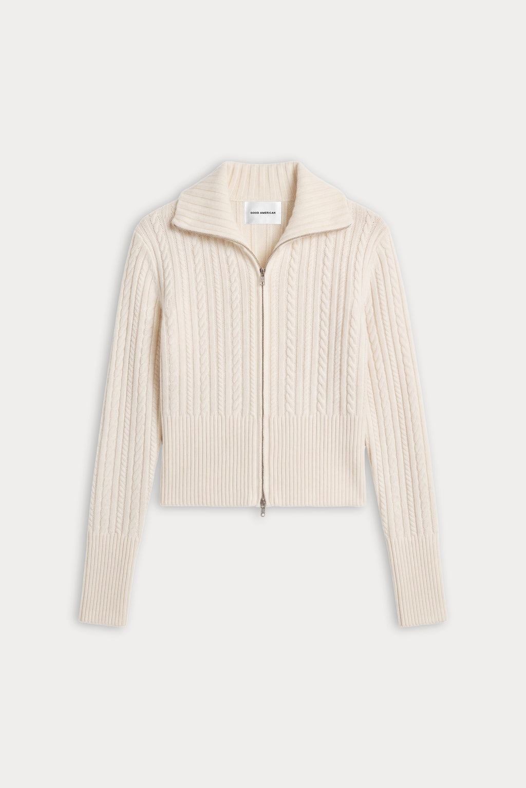 Premium THE CABLE ZIP UP CHALK