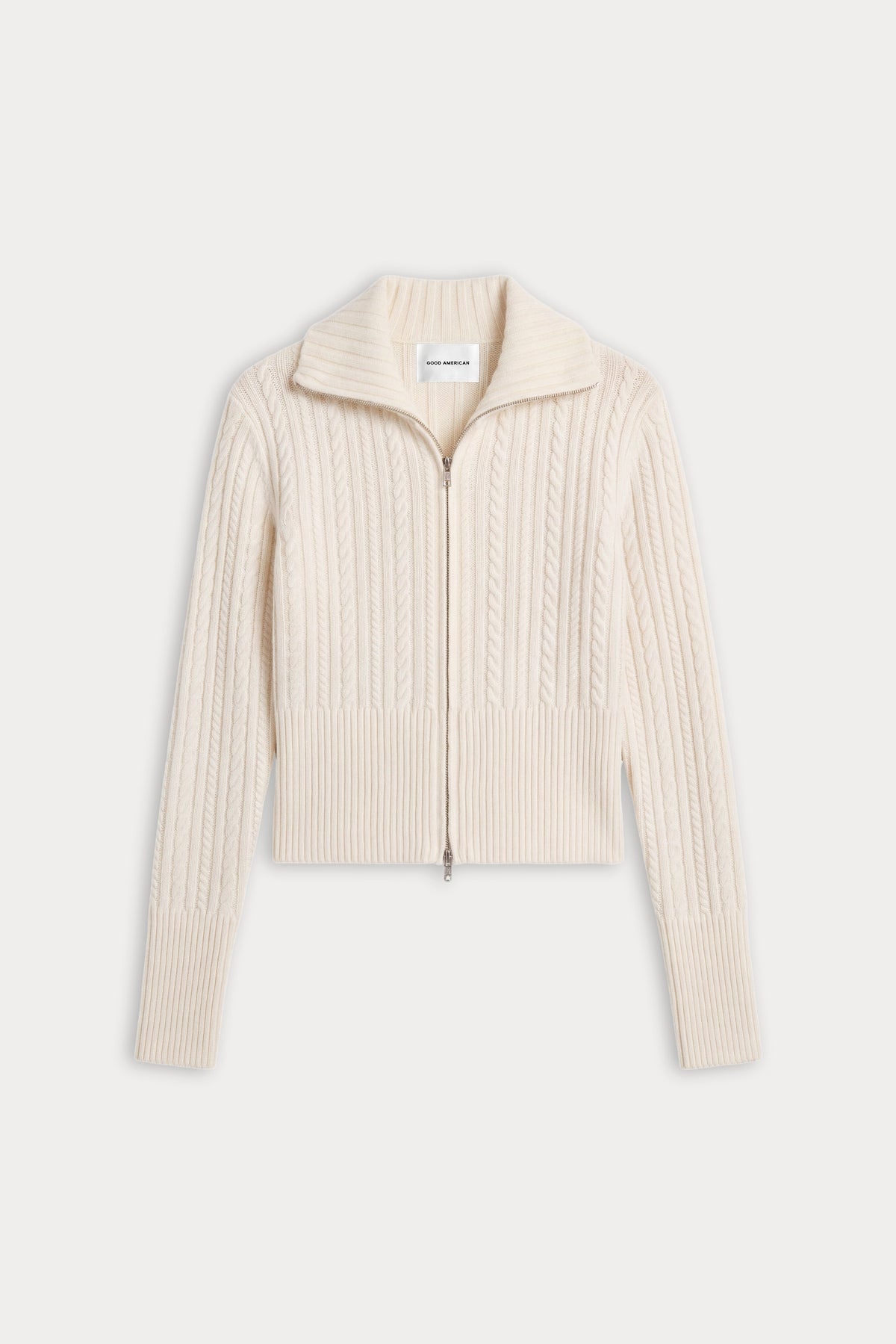 Premium THE CABLE ZIP UP CHALK