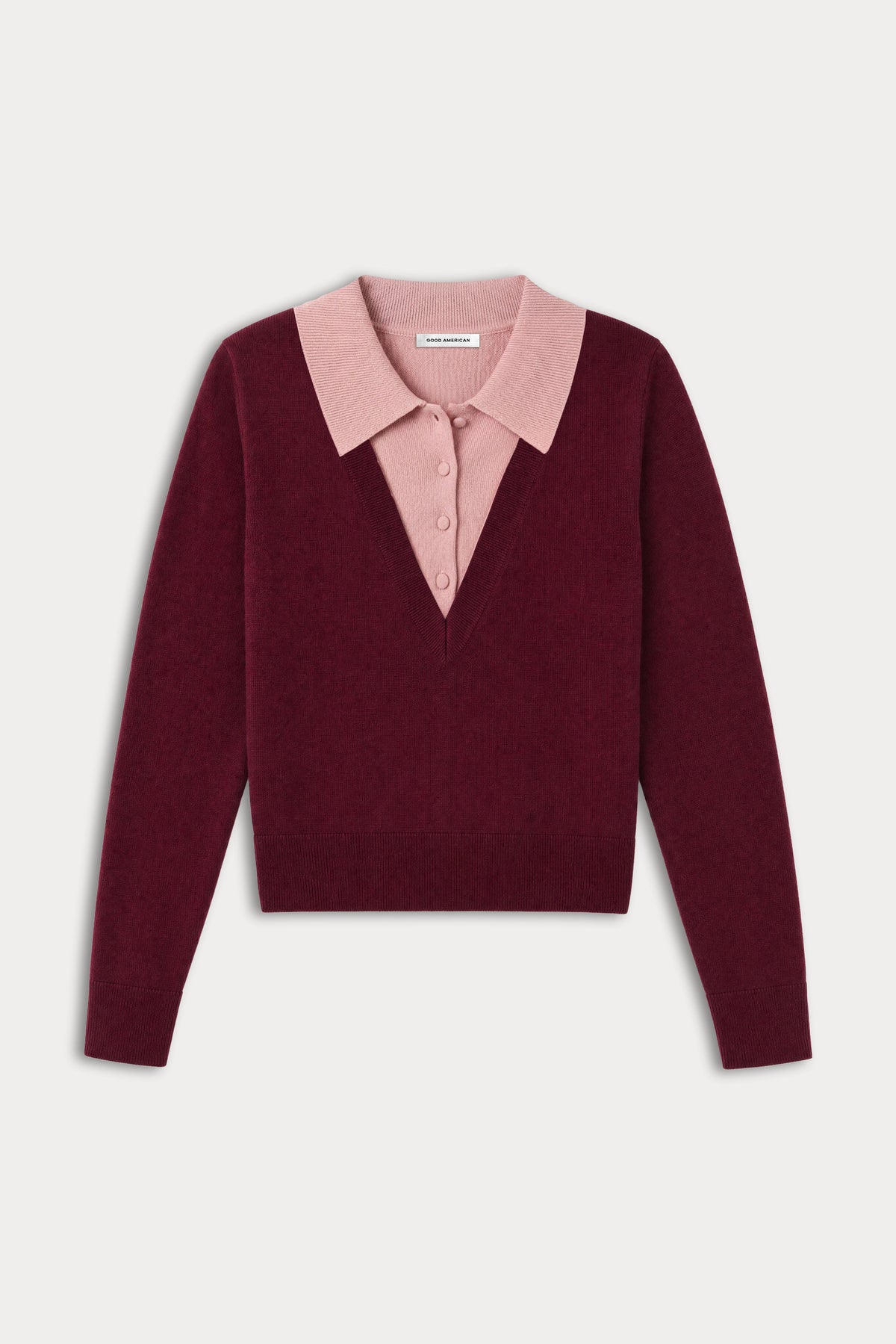 Premium THE TWO IN ONE SWEATER BERRY NOIR WITH BLUSH