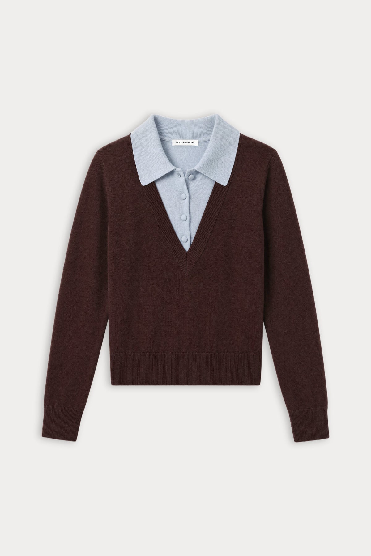 Premium THE TWO IN ONE SWEATER MOCHA WITH SKY