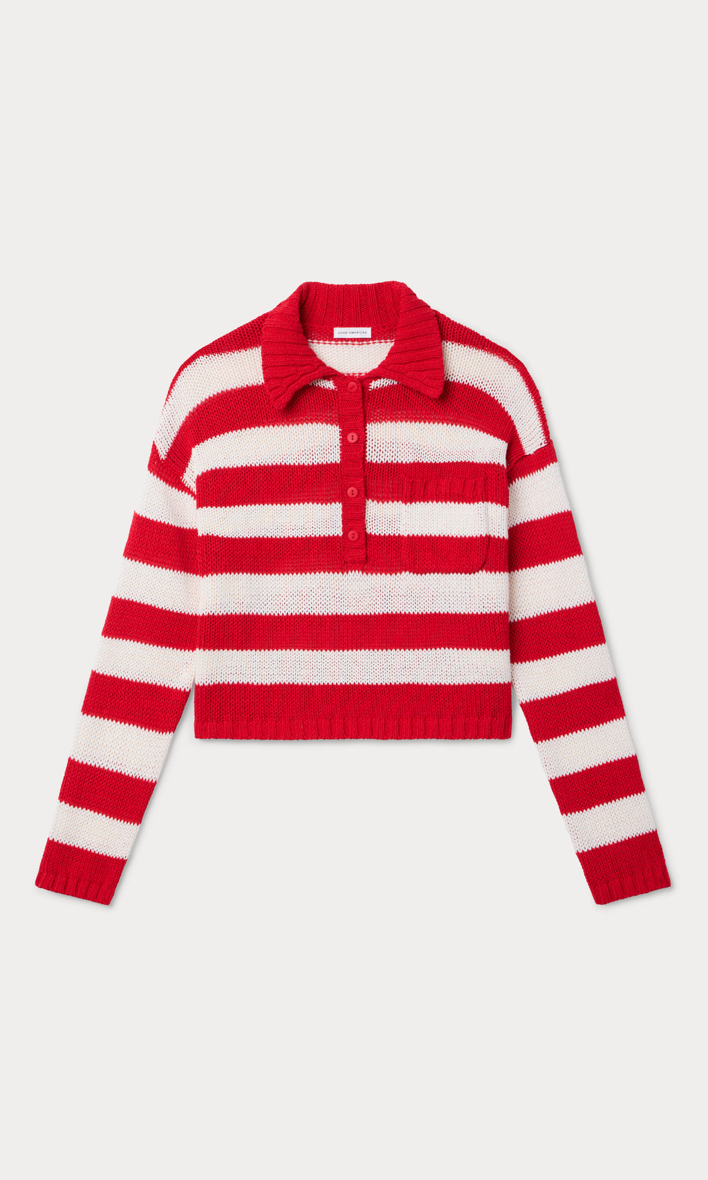 Premium THE HARBOR SWEATER POP RED STRIPE