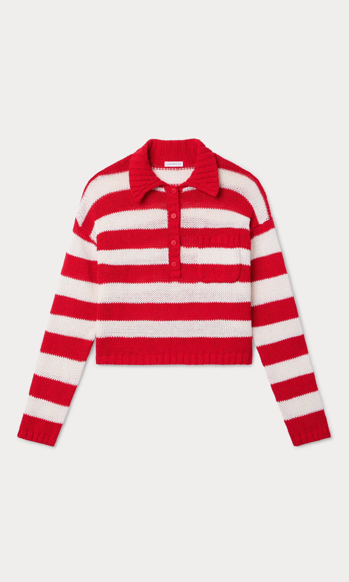 Premium THE HARBOR SWEATER POP RED STRIPE