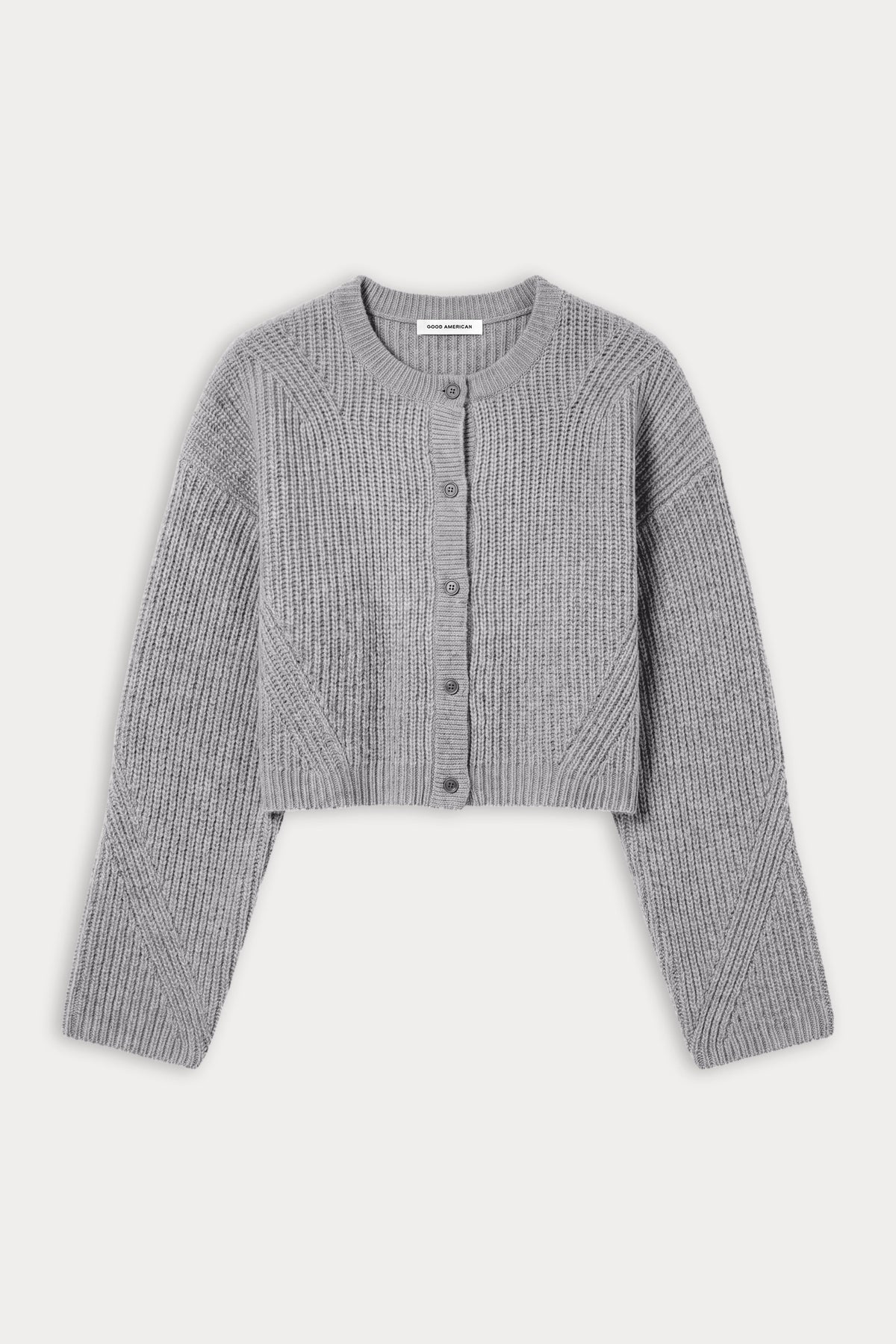 Premium THE CHUNKY KNIT CARDIGAN HEATHER GREY