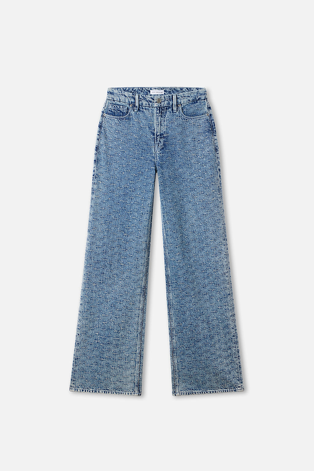 Premium GOOD SKATE WIDE CRYSTAL JEANS INDIGO1070