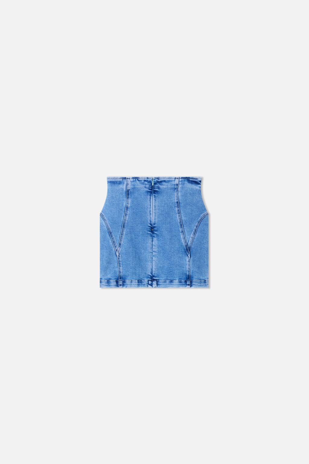 Premium DOLLY LACE UP MINI SKIRT INDIGO1090