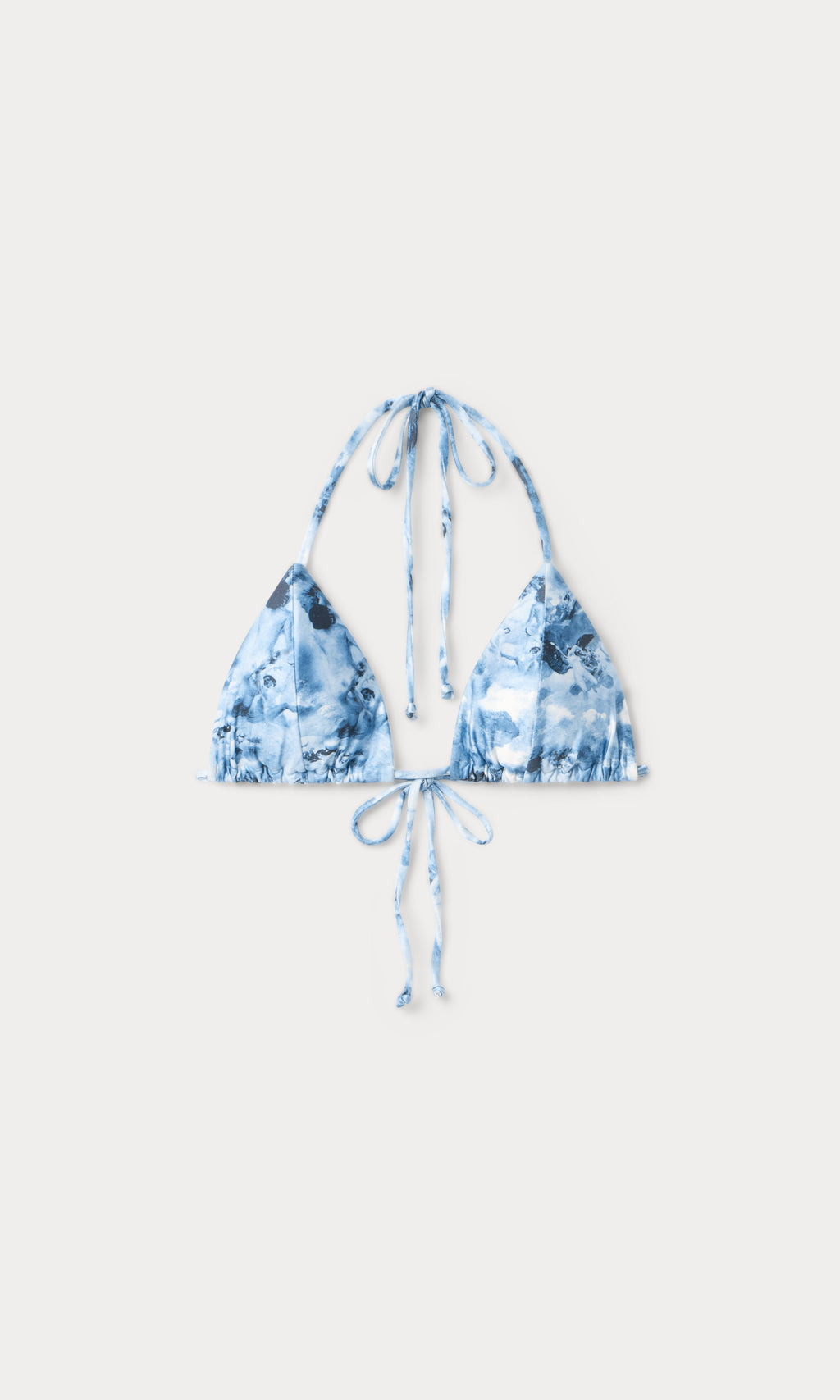 Premium PRINT STRING BIKINI TOP BLUE ANGEL PRINT