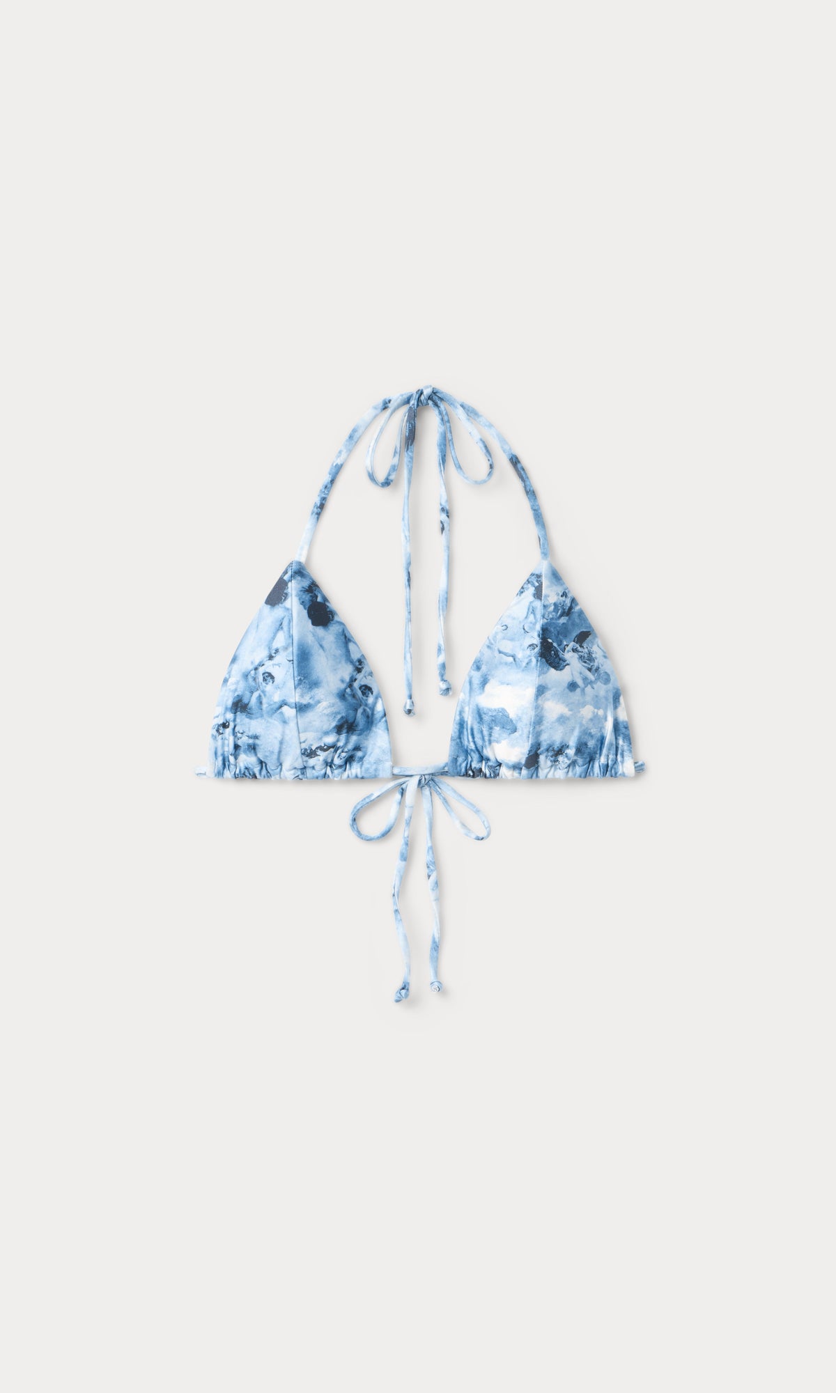 Premium PRINT STRING BIKINI TOP BLUE ANGEL PRINT