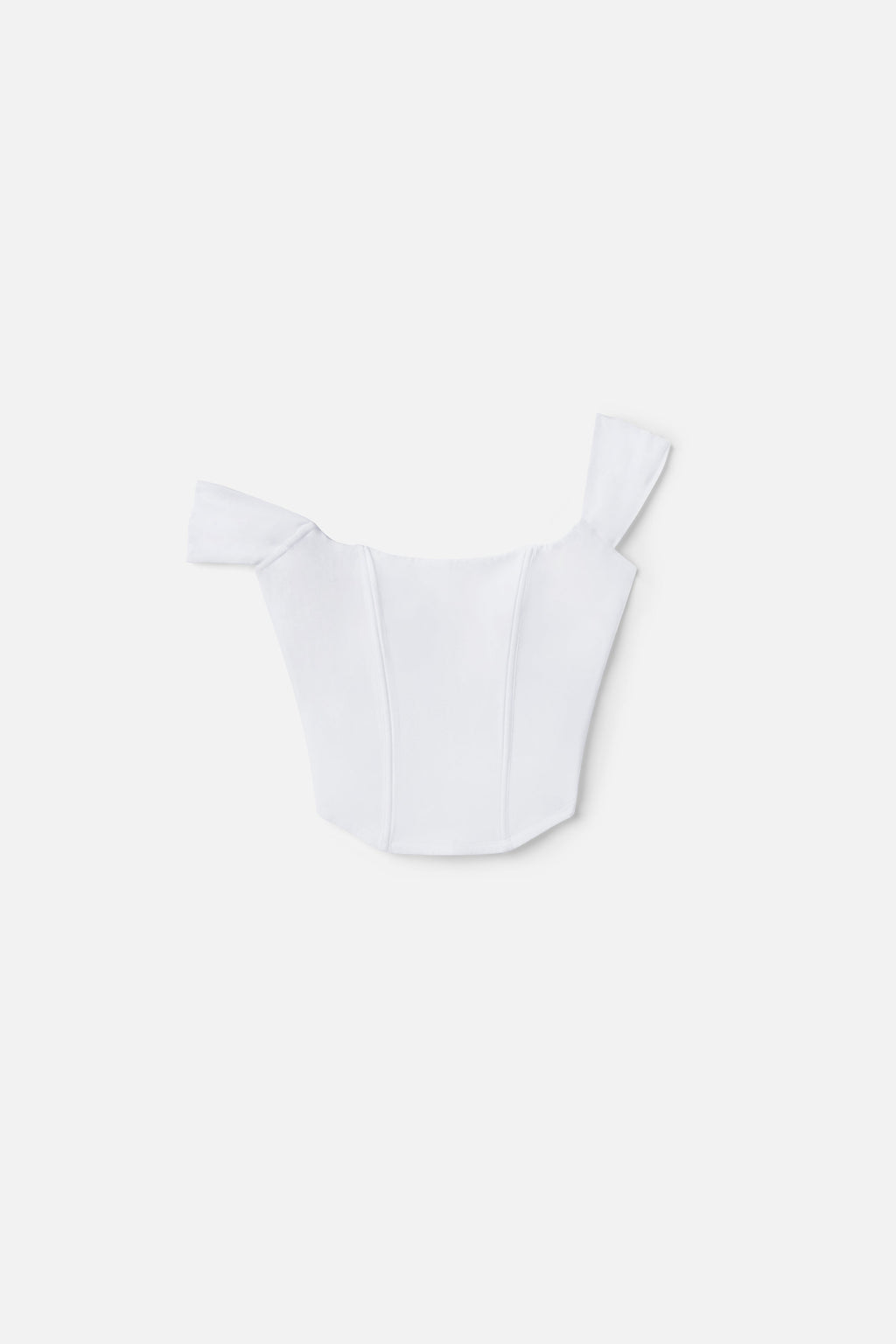Premium DOLLY SUPER STRETCH CORSET TOP WHITE001