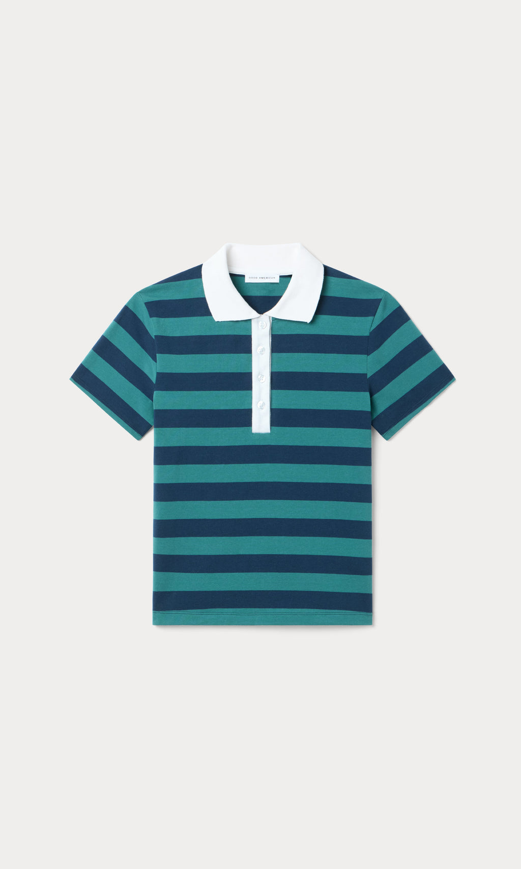 Premium THE EASY POLO SUMMER STRIPE TEAL