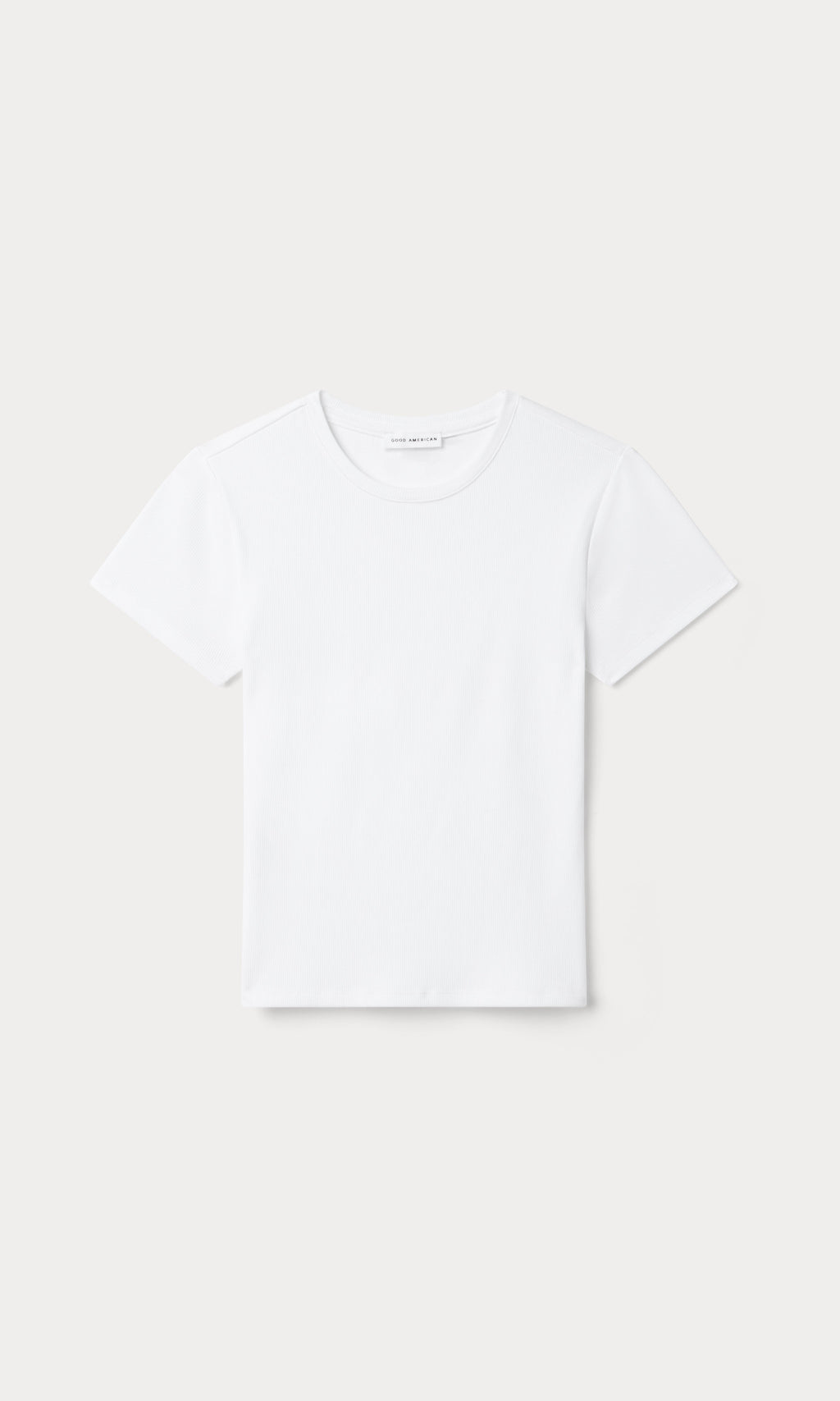 Premium THE RIB BABY TEE WHITE001