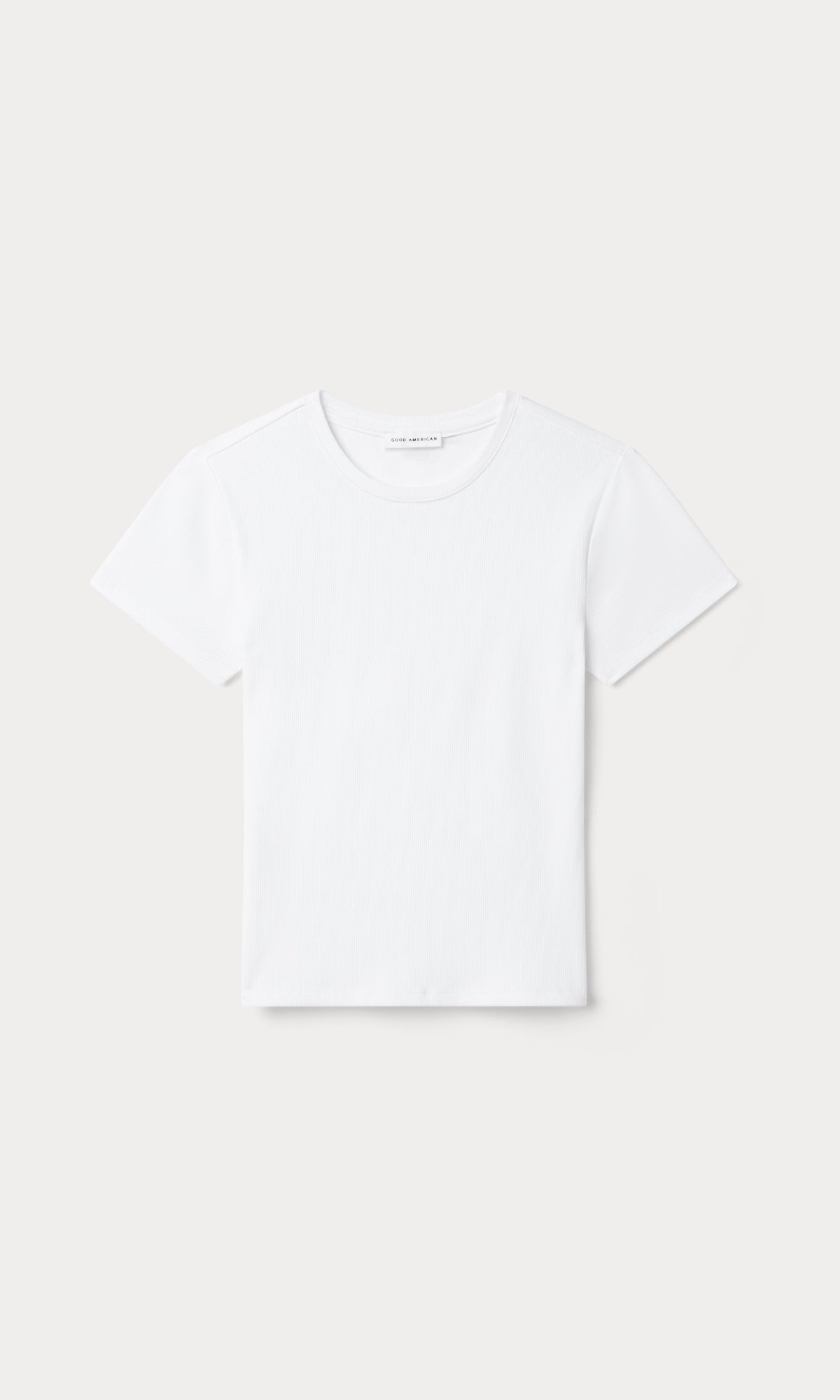 Premium THE RIB BABY TEE WHITE001