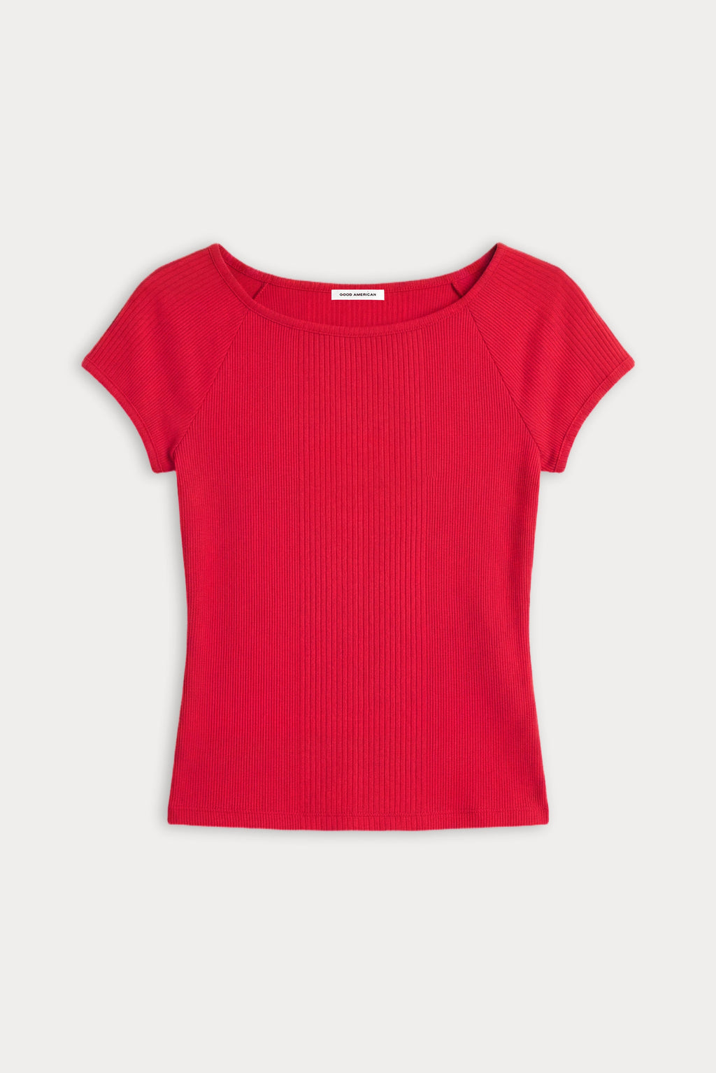 Premium THE VARIEGATED RIB TOP CRIMSON ROSE