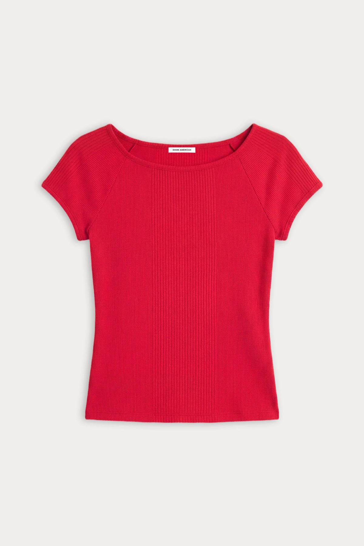 Premium THE VARIEGATED RIB TOP CRIMSON ROSE