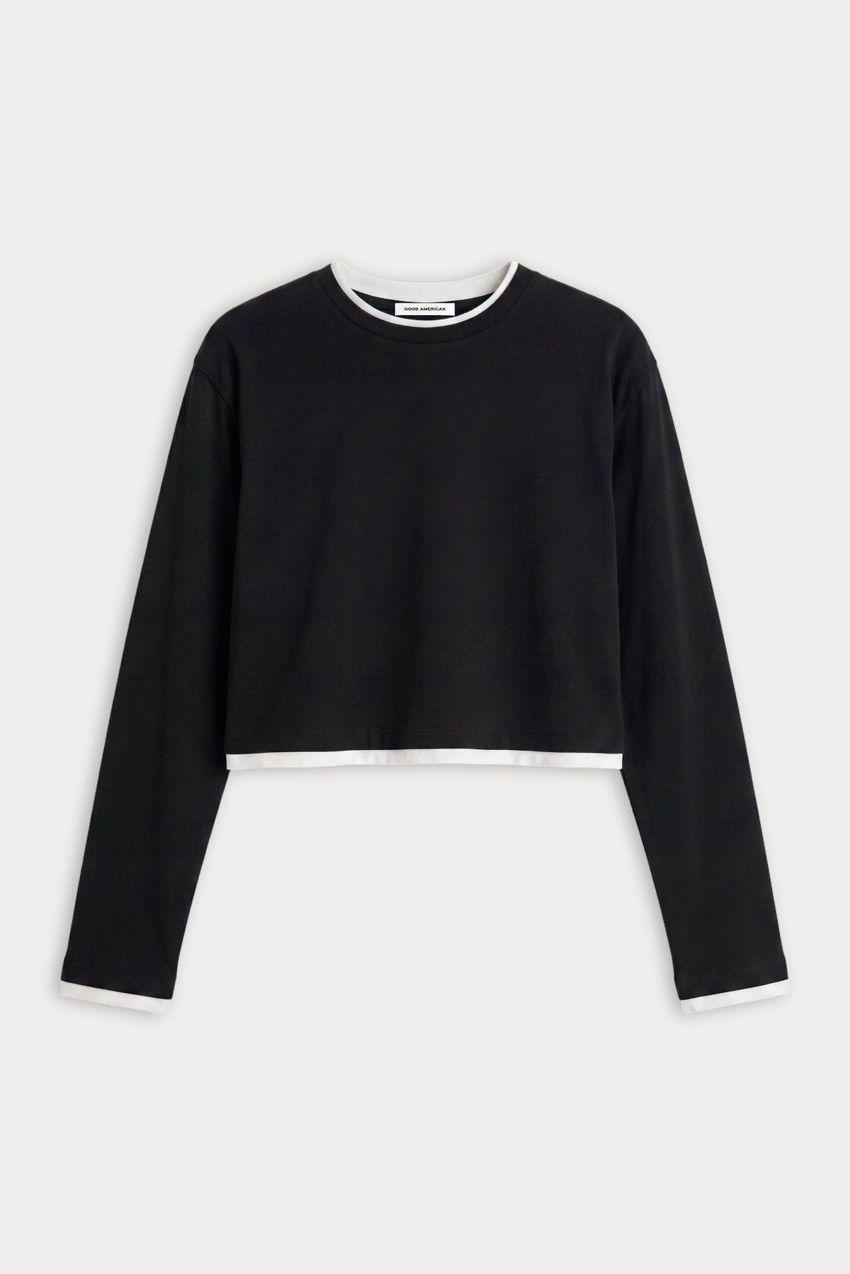 Premium THE LONG SLEEVE LAYERED TEE BLACK